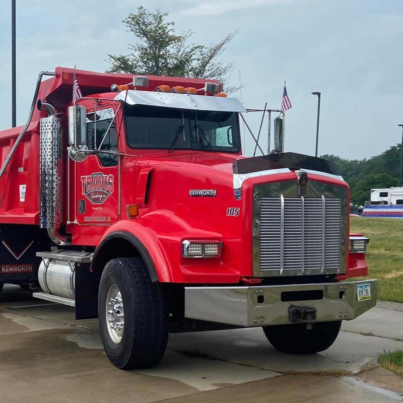 Travis Trucking LLC Kenworth dump truck