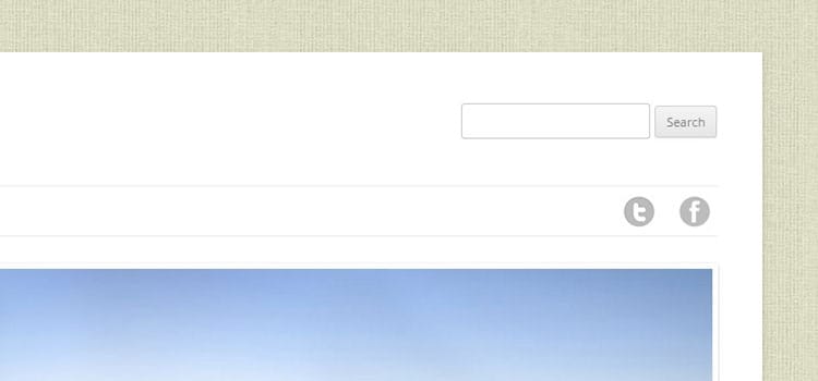Social Media Icons In Navigation Menu – WordPress Twenty Twelve Theme